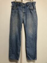 86年12月90sヴィンテージMADE IN USAアメリカ製Levi's リーバイス505-0213デニムパンツ care入ボタン裏532ハチマルW36L30実測W90cmL73cm_画像7