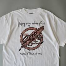 【DEADSTOCK 90's Jimmy Page Robert Plant ZosoワールドツアーTシャツ Large メキシコ製】ビンテージレッドツェッペリンジミーペイジ_画像3
