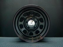 ○ TSW デイトナ DAYTONA ブラック 15×7J +20 5穴 114.3 グッドイヤー ナスカー 195/80R15 ホワイトレター ホイール & タイヤセット_画像4