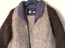 【クリーニング済】　アダムエロペ　カウチンセーター　カナダ製　肉厚　カウチンニット　カーディガン　INDIAN SWEATER 　ADAM ET ROPE_画像2