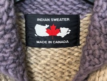 【クリーニング済】　アダムエロペ　カウチンセーター　カナダ製　肉厚　カウチンニット　カーディガン　INDIAN SWEATER 　ADAM ET ROPE_画像3