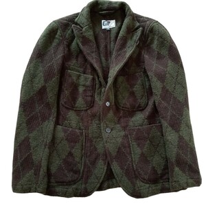 即決★良品 Engineered Garments エンジニアードガーメンツ アーガイル ウール ニット テーラードジャケット XS USA製【送料無料】