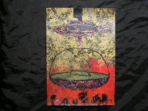 Art hand Auction 정물화, 풍경화, 그림, 미술, 손으로 그린 그림, 필적, 원본 사진, 내부, 특수 가공, 난로 바닥, 프리훅, 물구름색 학 *프레임에 담아 배송됩니다, 삽화, 그림, 다른 사람