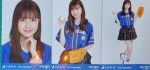 乃木坂46　生写真　３種コンプ　中村麗乃　ベースボールシャツ2023