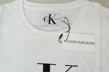 ＊新品 カルバンクライン ジーンズ Calvin Klein Jeans　ロゴプリント 半袖 Tシャツ コットン100% サイズLホワイトLCT2269_画像6