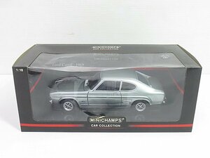 ∞【未使用】MINICHAMPS 1/18 CAR COLLECTION Ford Capri 1969 ブルーメタリック フォードカプリ □H8