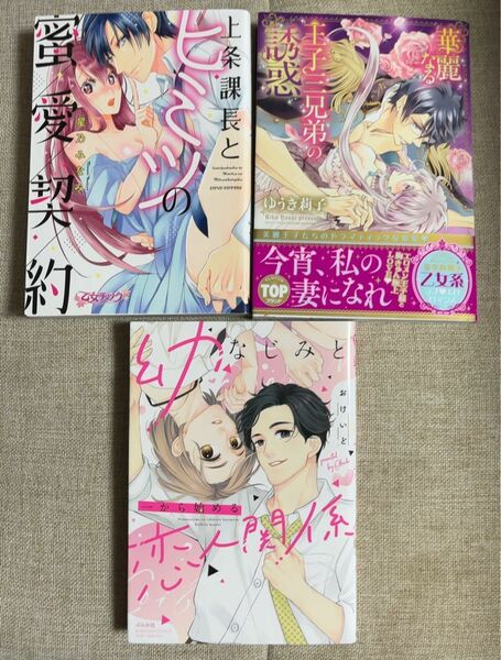 華麗なる王子三兄弟の誘惑 上条課長とヒミツの蜜愛契 幼なじみと一から始める恋人関係 3冊セット