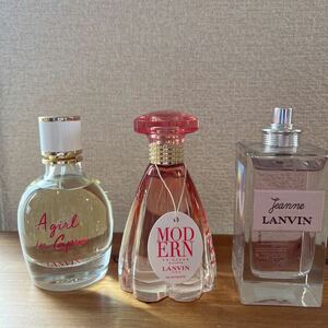  Lanvin perfume 3ps.@ secondhand goods 