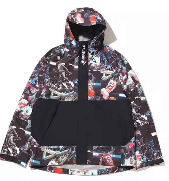 新品未使用 NIKE ナイキ ジョーダンヘリテージジャケット ゴアテックス 総柄 マウンテンパーカー