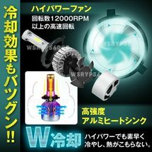 H4 LED ヘッドライト ヘッドランプ バルブ 爆光 明るい 高輝度 白 16000lm 2個 ホワイト Hi/Lo 12v ユニット ポン付け 車 カー E278F_画像7