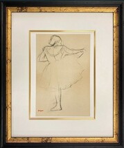 【特価】　≪　　エドガー・ドガ　　≫　　腐食 銅版画　 　LES DANSEUSES A LA BARRE 　 1948年　　EDGAR DEGAS_画像1