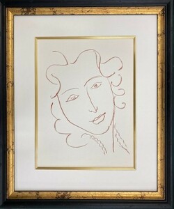 【特価】　 ≪　　アンリ・マティス　　≫ 　　リトグラフ【石版画】 　RONSARD-I　 　 1948年 　　HENRI MATISSE