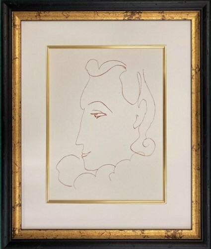 【特価】　 ≪　　アンリ・マティス　　≫ 　　リトグラフ【石版画】 　RONSARD-VI　 　 1948年 　　HENRI MATISSE