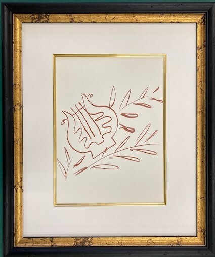 【特価】　 ≪　　アンリ・マティス　　≫ 　　リトグラフ【石版画】 　RONSARD-XVIII　 　 1948年 　　HENRI MATISSE