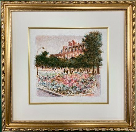 【特価】　≪　　 ピエール ボナール　　≫　　オリジナルリトグラフ【石版画】　　JARDIN DES TUILERIES　　PIERRE-BONNARD