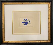 【特価】　≪　　ジョルジュ ブラック　　≫　　リトグラフ【石版画】 　 LE CIEL BLEU 　 1963年 　GEORGES BRAQUE_画像1