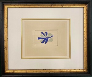 【特価】　≪　　ジョルジュ ブラック　　≫　　リトグラフ【石版画】 　 LE CIEL BLEU 　 1963年 　GEORGES BRAQUE