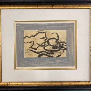 【特価】 ≪ ジョルジュ ブラック ≫ リトグラフ【石版画】 PROFIL A LA PALETTE 1963年 GEORGES BRAQUE