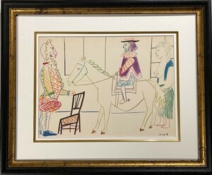 【特価】　≪　　パブロ・ピカソ　　≫　オリジナルリトグラフ【石版画】 　 1954年 　PICASSO AND THE HUMAN COMEDY-XI 　PABLO　PICASSO