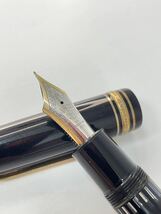 MONTBLANC モンブラン マイスターシュテュック マスターピース 万年筆 4810 14C 585 ブラック 筆記用具 ネーム入り　ボールペンおまけ付_画像6