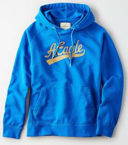 セール！！◇◆AE/アメリカンイーグル / グラフィックスウェットパーカ / BLUE / US M /新品