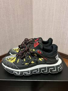  ultimate beautiful goods VERSACE Try gray ka sneakers size42 Versace domestic regular goods 