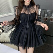 新入荷 　ワンピースレディース 20代30代40代　　　着心地抜群　 sexy　　極美品　　　ドレス　　　長袖　　ミニ丈　　black_画像1