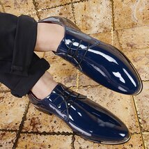 新品 メンズシューズ 紳士靴 フォーマル レースアップ ローファー デッキシューズ メンズ ビジネスシューズ 赤 24.5cm~27cm_画像4