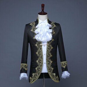 new goods fine quality 4 point set .. costume play clothes ..( black ) tuxedo stage costume outer garment trousers XS S M L-XL chairmanship musical performance . presentation.
