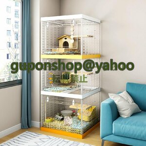  popular recommendation *3 layer small animals cage breeding cage ventilation hamster cage hamster house transparent construction type keep thick type .. difficult 