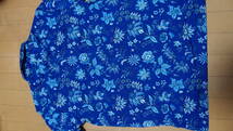 ラルフローレン　RLX　半袖ポロシャツ　Mサイズ（日本L～XLサイズ）　青色　総柄　中古美品　送料無料_画像9