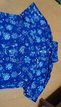 ラルフローレン　RLX　半袖ポロシャツ　Mサイズ（日本L～XLサイズ）　青色　総柄　中古美品　送料無料_画像8