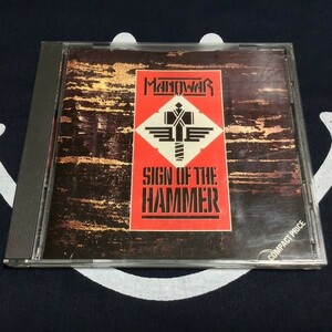 西ドイツ盤【MANOWAR/SIGN OF THE HAMMER/マノウォー】XIDCD21/1989年盤