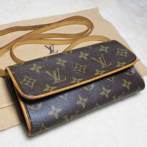 LV モノ ポシェットツインPM M51854 2WAYクラッチバッグ