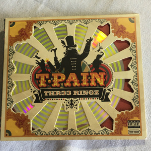 T-PAIN「THR33 RINGZ」＊ボコーダーを前面に「ロボ声」でシーンを席巻し続けているT-PAINの3rdアルバム　＊コンセプトはエンターテイメント