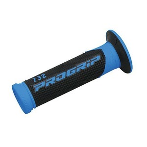 デイトナ DAYTONA PRO-GRIP スーパーバイクグリップ#732 耐震GEL （ブラック/ブルー） エンド貫通 98096