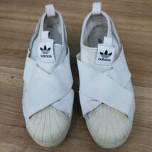 送料無料S79592 アディダス スリッポン　スニーカー　クツ　スーパースター スリップ オン ホワイト adidas Superstar Slip-On White Women_画像2