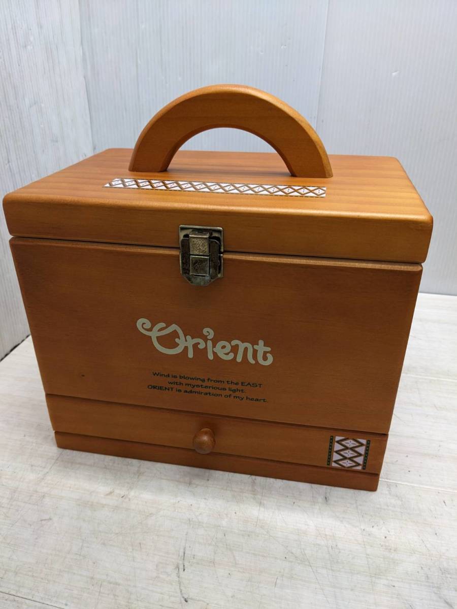 Бесплатная доставка S79242 Orient Швейная шкатулка Деревянный чехол для аксессуаров Чехол для хранения Ящик для хранения, шитье, вышивка, Швейная машинка, инструмент, Швейная машинка
