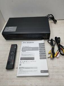 送料無料S75238 地上デジチューナー内蔵ビデオ一体型DVDレコーダー　VHS対応　DX BROADTEC　ブロードテック　DXR150V　取扱説明書付