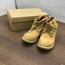 送料無料こ51055　ティンバーランド Timberland ジュニア ブーツ 　5.5W　3813R　10740　サイズ 22-22.5cm_画像1