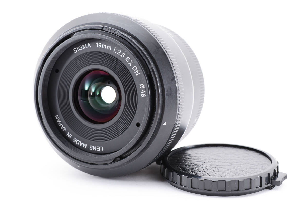 シグマ SIGMA 19mm F2.8 EX DN マイクロフォーサーズ用 美品 シリアル