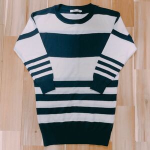 AZUL by moussy ボーダーニット トップス ニットワンピース