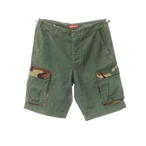 【中古】シュプリーム Supreme 2022年春夏 Cargo Pant コットン ショートカーゴパンツ オリーブ【サイズ34】