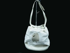 TSUMORI CHISATO Tsumori Chisato total pattern bucket type shoulder bag eggshell white ## * djb2 lady's 