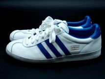 アディダスオリジナルス GAZELLE ガッツレー L38288 レザー スニーカー size24ｃｍ/白ｘ青 ■■ ☆ djb3 レディース_画像2