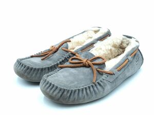 UGG Australia アグ オーストラリア 裏ボア モカシン シューズ size（22.5ｃｍくらい）/グレー ◆■ ☆ djc3 レディース