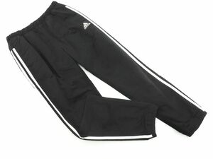 adidas アディダス ロゴ プリント トラック パンツ size150ｃｍ/黒 ◇■ ☆ dja4 子供服