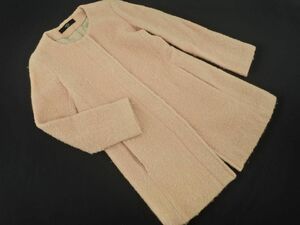 tibi ティビ ウール混 ノーカラー コート size2/ピンク ◆■ ☆ dja5 レディース