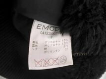 EMODA エモダ フェイクファー ジップアップ パーカー sizeF/黒 ◆■ ☆ dja6 レディース_画像4