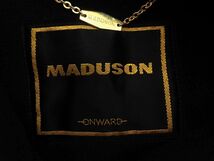 MADUSON マディソン ウール100% ロング ステンカラー コート size11/黒 ◆■ ☆ djb1 レディース_画像7